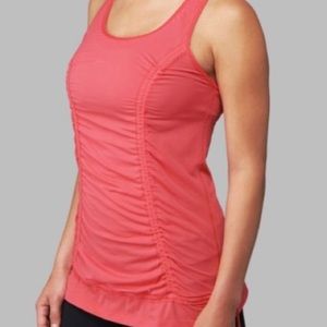 Lululemon I Just Wanna Run Tank Reddish Orange 8